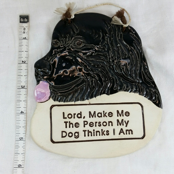 Smoky Mountain Pottery Dog Wall Hanging - Picture 3 of 8